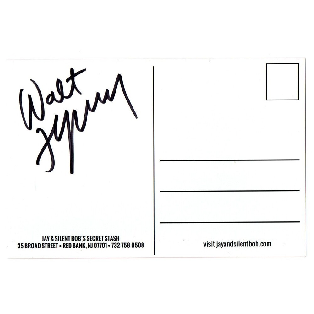 Walt Flanagan Autograph Postcard Jay & Silent Bob Secret Stash Comic Book Men